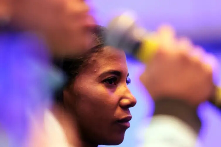 São Paulo (SP), 30/12/2025 - A corredora brasileira Jeane dos Santos, durante entrevista coletiva dos atletas de elite da 100ª Corrida de São Silvestre. Foto: Paulo Pinto/Agência Brasil