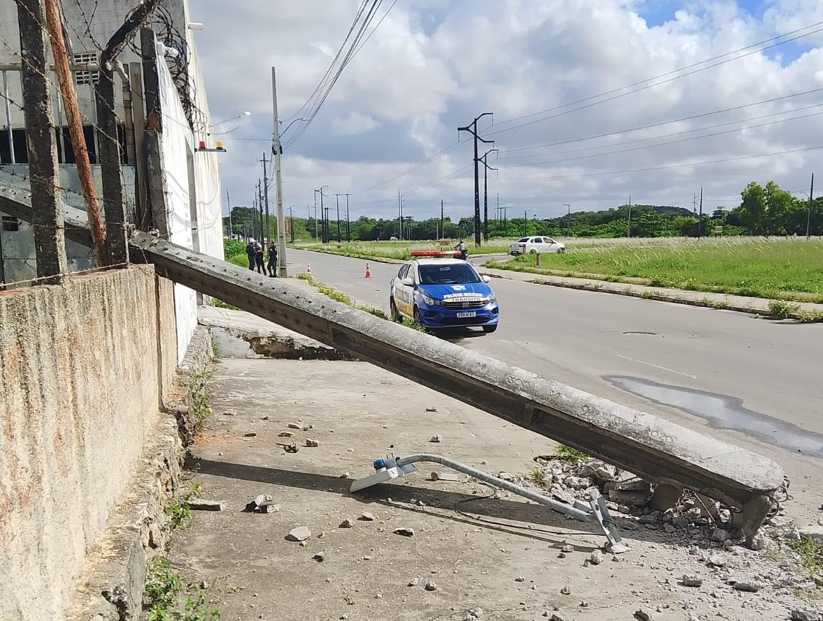 Colisões em postes sobem em Sergipe: 141 no 1º semestre; Aracaju lidera