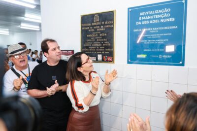 Emília entrega primeira UBS revitalizada pelo programa Minha UBS de Cara Nova