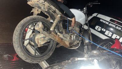 Motocicleta com identificação adulterada é apreendida em Itaporanga d’Ajuda