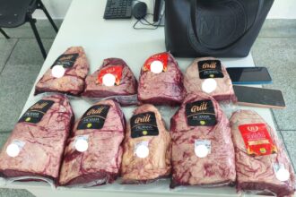 Mulher detida em Aracaju com mais de 14 kg de picanha roubada