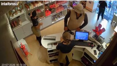 PM prende homem após assalto a loja de chocolates em Nossa Sra. da Glória
