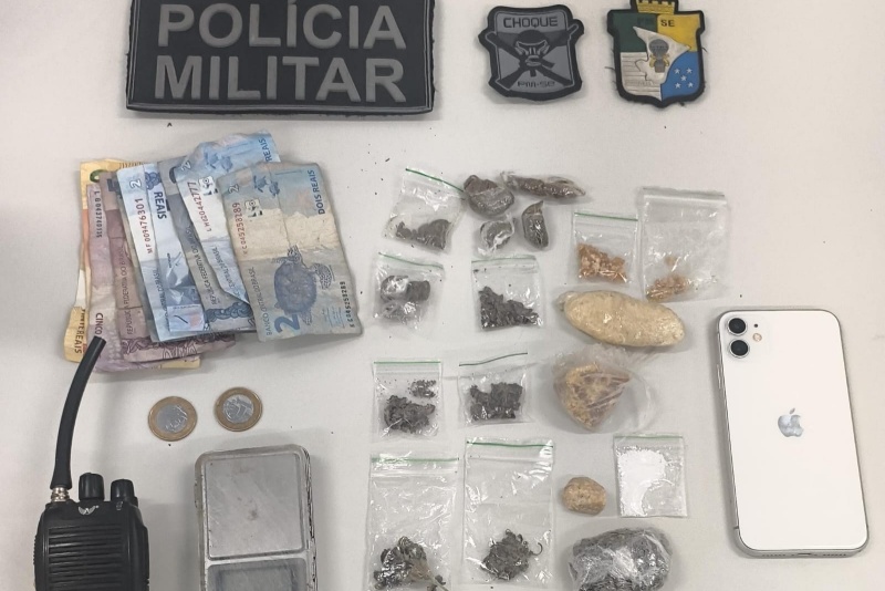 PM prende três por suspeita de tráfico em São Cristóvão