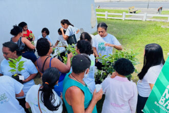 Sema distribui 200 mudas e promove educação ambiental no Siqueira Campos