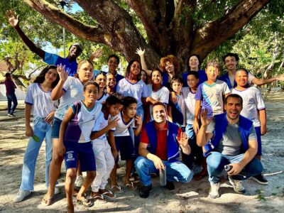 Alunos conhecem manguezal em visita ao Parque Natural do Poxim