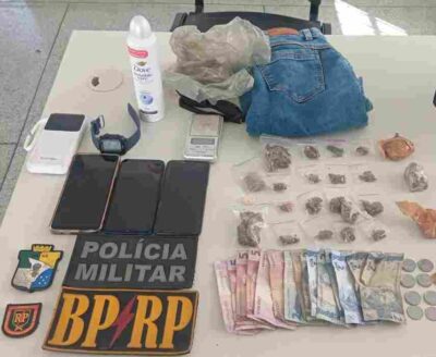 BPRp apreende drogas e balança durante ação no Centro de Aracaju