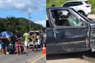Colisão na BR-235 mata motociclista e deixa passageira gravemente ferida