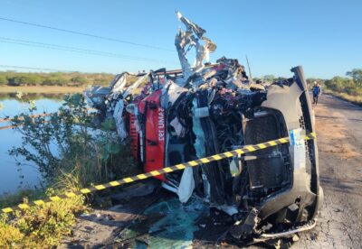 Enfermeira e paciente falecem em acidente com ambulância do Samu
