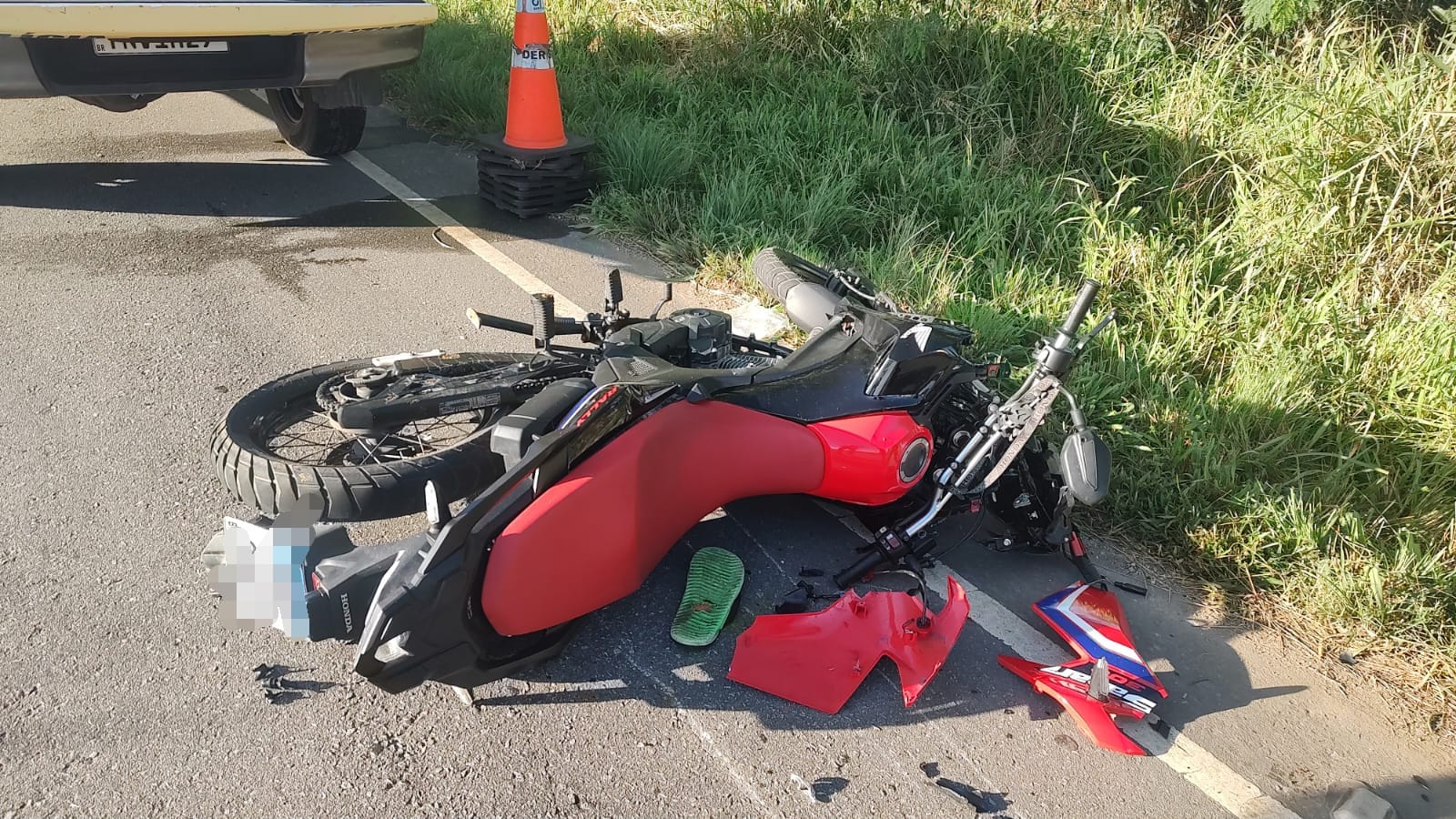Motociclista fica ferido após colidir com cavalo na SE-245