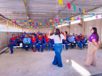 Rede Lilás leva debate sobre violência contra a mulher a canteiros