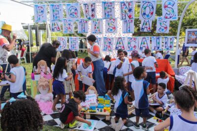 Semed leva 150 alunos a evento da Primeira Infância na Sementeira