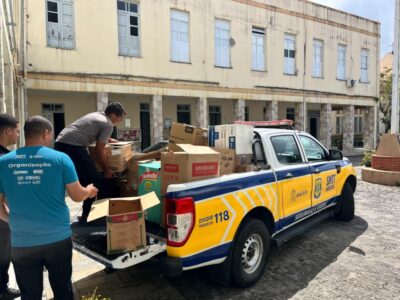SMTT conclui entrega de mais de três toneladas de alimentos em Aracaju