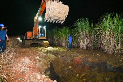 Governador Fábio Mitidieri acompanha o reparo da Adutora do São Francisco